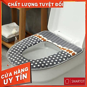 Mua SIÊU SALE Tấm Lót Bồn Cầu Nỉ Chống Lạnh Mông Có Dây Chống Trượt Club