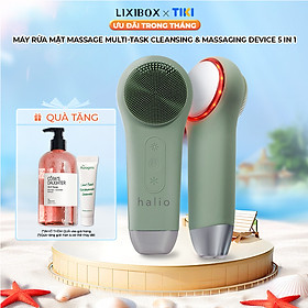 Máy Rửa Mặt Massage Tích Hợp Liệu Pháp Ánh Sáng và Nhiệt Halio Multi-task Cleansing & Massaging Device with Red Blue Light Therapy 5 in 1