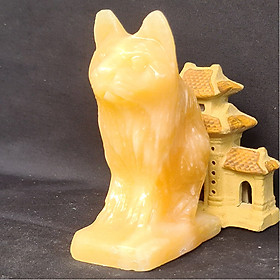 Tượng Phong Thuỷ Tuổi Mão - Mèo 12 Con Giáp Đá Ngọc Hoàng Long - 8cm - Mx - Hợp Mệnh Thổ, Kim