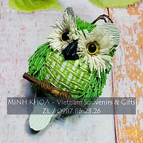 Mua Chim Cú Mèo Đậu Cành Cây Phủ Giấy Cuộn Trang Trí Dễ Thương 13 cm