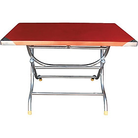 Mua BÀN XẾP INOX BÀN VUÔNG RẺ 70X120  Ø 32 ( 4 U )