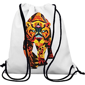 Túi Rút Unisex In Hình Chân Dung Báo Nghệ Thuật - BDAA291