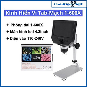 Mua Kính hiển vi tab-mạch điện tử 600X màn hình 4.3inch có đèn led trợ sáng