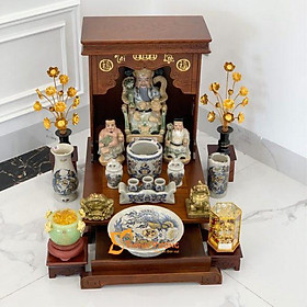Mua Bộ Bàn Thờ Thần Tài AH 41 Sồi Sứ Rạn Vàng
