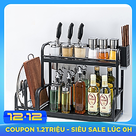 Kệ Gia Vị Thông Minh Đa Năng Lưu Trữ Toàn Bộ Dụng Cụ Nhà Bếp Gọn Gàng Khoa Học, Inox 304 Sơn Tĩnh Điện 5 Lớp