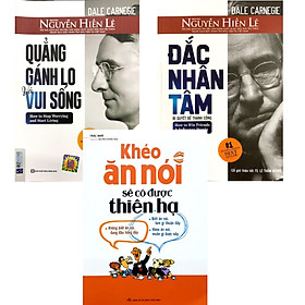 Combo 3 cuốn: Đắc Nhân Tâm Bí Quyết Để Thành Công + Khéo ăn nói sẽ có được thiên hạ + Quẳng Gánh Lo Đi Và Vui Sống 