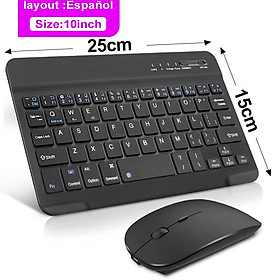 Bàn Phím Mini Không Dây Bluetooth Bàn Phím Và Chuột Keycaps Nga Bàn Phím Bluetooth Sạc Cho Ipad Điện Thoại Máy Tính Bảng Laptop - one