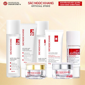 [COMBO 7 món] Chăm sóc da toàn diện dưỡng da cơ bản + kem dưỡng da ban ngày (30ml) + ban đêm (30g) + Serum dưỡng trắng diệu kì 30ml