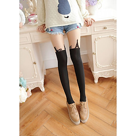 Quần tất vớ có họa tiết nhung mềm mịn