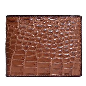  Ví nam da cá sấu màu nâu đỏ HJ92202-11-14-17-26-29