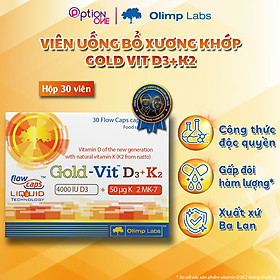 Viên Uống Xương Khớp và duy trì Cholesterol cho cơ thể Olimp Gold Vit D3 K2 - Hộp 30 Viên