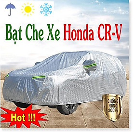 Bạt Phủ Ô Tô HONDA CRV CAO CẤP 3 LỚP Tráng Bạc Cách Nhiệt, Chống Nước, Chống Trộm Gương (hàng cao cấp)