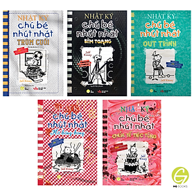 Combo 5 tập Nhật Ký Chú Bé Nhút Nhát bản Tiếng Việt - Diary Of A Wimpy Kid