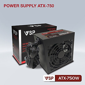 Nguồn máy tính VSP 750W (4+4pin)  cung cấp cho chiếc máy tính của bạn nguồn năng lượng ổn định, không bị quá tải, sai dòng hay vượt công suất