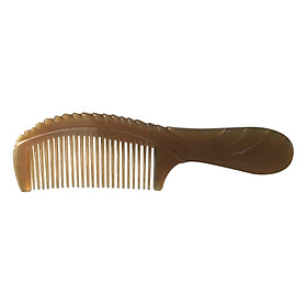 Lược Chải Tóc Sừng Trâu Cao Cấp L38 Chuôi Khứa (Dài 16,5cm x ,5cm)