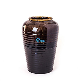 Mua Bình Hoa Viền Cao Men Tóc Tiên - Bình Cắm Hoa Cao Cấp - Bình Cắm Hoa Xinh - Gốm Sứ Bát Tràng