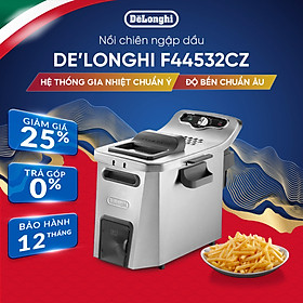 Nồi chiên ngập dầu DeLonghi Premium Fry F44532CZ 5 lít - 3200W - Điều khiển điện tử - Hàng chính hãng