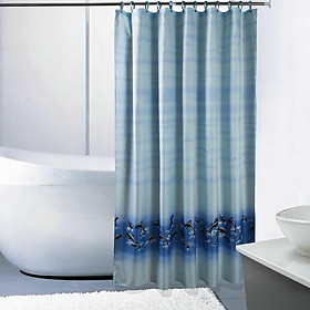 Mua Rèm che phòng tắm  dùng che cửa nhà tắm chống thấm nước  chống nấm mốc cao cấp (kèm 12 móc)