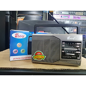 Mua Đài Radio Fepe FP-1372U: Đài sạc pin. Thu sóng 3 kênh FM AM SW. Có cổng SD  USB  Thẻ nhớ