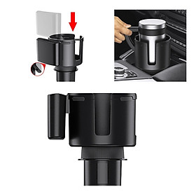 Car Cup Holder Expander Adapter with Phone Stand Rack Fit for Vehicle