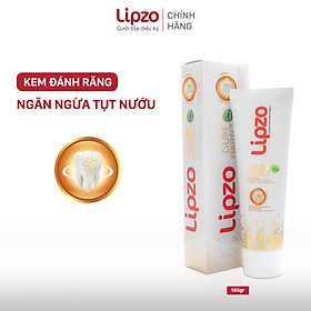 Kem Đánh Răng Dược Liệu Lipzo Gum Protect Chống Tụt Nướu 185g Ngăn Ngừa Chảy Máu Chân Răng, Khử Khuẩn, Răng Chắc Khỏe