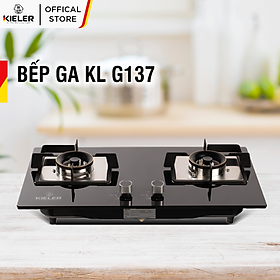 Bếp gas mặt kính cường lực KIELER KL-G137 tiết kiệm gas, công suất mạnh 5000W, mặt bếp chịu nhiệt tốt - Hàng chính hãng