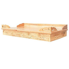 Mua Bàn thờ treo tường gỗ Xoan Đào ngang 80 cm trạm rồng mẫu 2