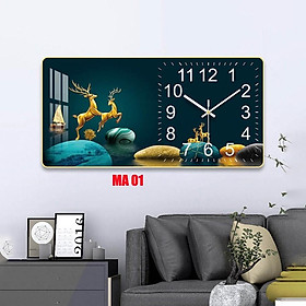 Mua Tranh Đồng Hồ Treo Tường tráng gương ️Freeship️ Đồng Hồ Pha Lê Trang Trí Decor Nhà Cửa Phòng Khách kim trôi