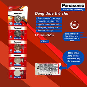 Mua Vỉ 5 Viên Pin CR2016 ( CR 2016/5BE x 1 Vỉ ) Panasonic - Hàng Chính Hãng