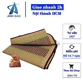 Hình ảnh Chiếu điều hòa cao cấp Ánh Sao - Sợi mây tổng hợp + Tặng kèm túi thơm thảo dược - giao mẫu ngẫu nhiên