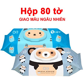 Khăn ướt Agi, Khăn giấy ướt không mùi chính hãng mềm mịn an toàn cho bé yêu (gói 100 tờ) Baby-S – SKH011