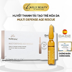 Huyết Thanh Tái Tạo Trẻ Hóa Da BABE HealthyAging Multi Defense Age Rescue Ampoules | Kelly Beauty