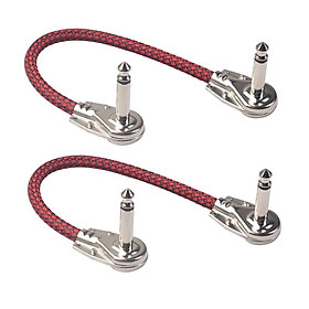 Guitar Pedal Cable XLR 6.35mm Plug DIY Cables for Effect Sound Card Red
