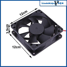 Mua Quạt tản nhiệt 12x12x3.5cm điện áp 24V làm mát  tản nhiệt máy