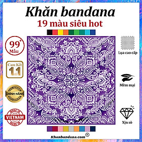 [SIÊU QUÀ TẶNG] Khăn bandana nam - 19 màu chính hãng - Khăn Bandana, Turban, Hiphop, Choàng, cột, croptop, chain