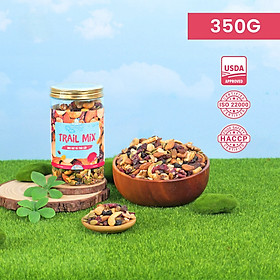 Trail Mix Monuts hũ 500g-350g siêu hạt vị mật ong , hạt dinh dưỡng ăn vặt