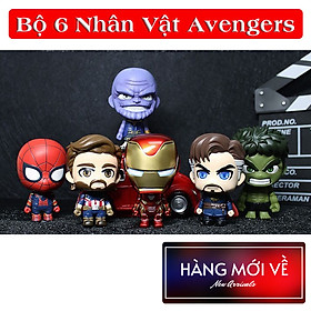 [6 Nhân Vật ] Bộ mô hình đồ chơi 6 nhân vật siêu anh hùng Avengers CosBaby Siêu Đẹp , mô hình trang trí nhựa - hàng nhập khẩu