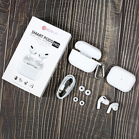Tai nghe bluetooth thông minh trang bị hộp sạc không dây hiệu COTEETCI SmartPod Pro CS5195 (trang bị Bluetooth 5.0, âm thanh Hifi, DUAL CALL HEADSET) - Hàng nhập khẩu