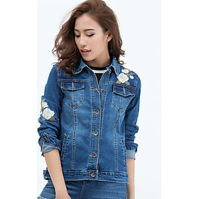 Áo Khoác Jean Nữ Titishop NT21 - Xanh