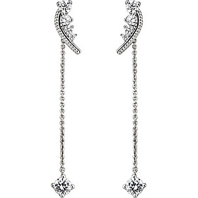 Bông tai bạc đính đá PNJSilver XMXMK000209