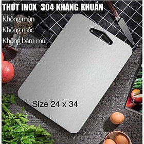 Mua Thớt inox 304 khán khuẩn size 33.5x23cm loại 1