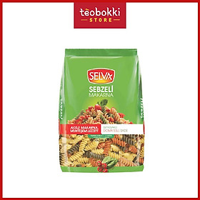 Nui xoắn rau củ/mầm lúa mì Selva 350g