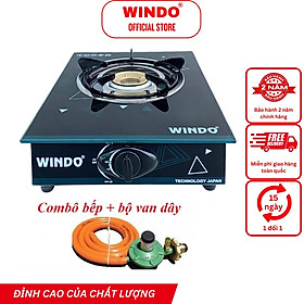 Mua Bếp Gas Đơn Mặt Kính WINDO - 117 Điếu Gang Đơn | Bếp Gas Đơn Tiết Kiệm Gas- Hàng Chính Hãng