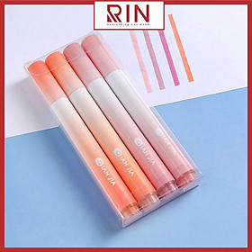 Set 4 bút highlight dạ quang đánh dấu dòng ombre