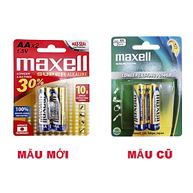 Mua Pin AA (2A)  AAA (3A) Maxell Alkaline LR3 LR6 Longer Lasting Power siêu bền chính hãng -vỉ 2 viên - AA (2A)