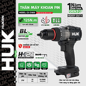 THÂN MÁY KHOAN 13MM BODY G3- Z1800 HUKAN -HÀNG CHÍNH HÃNG