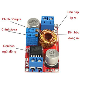 Hình ảnh Review mạch hạ áp DC DC XL4015E 5A có chỉnh dòng