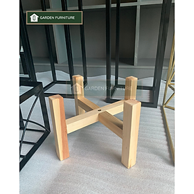 Mua Đôn gỗ kê chậu cây trong nhà  kệ gỗ để cây cảnh  kệ gỗ để chậu cây  đôn để chậu cây tiện lợi  đẹp mắt - Đường kính 25cm