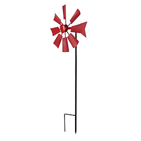 Wind Catcher Iron Wind Toys Wind Sculpture Windmill for Garden Lawn Backyard