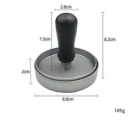 Mua Khuôn nhôm tròn 9 cm dùng ép thịt làm nhân bánh hamburger ép cơm  xôi..đa dụng PVN4790